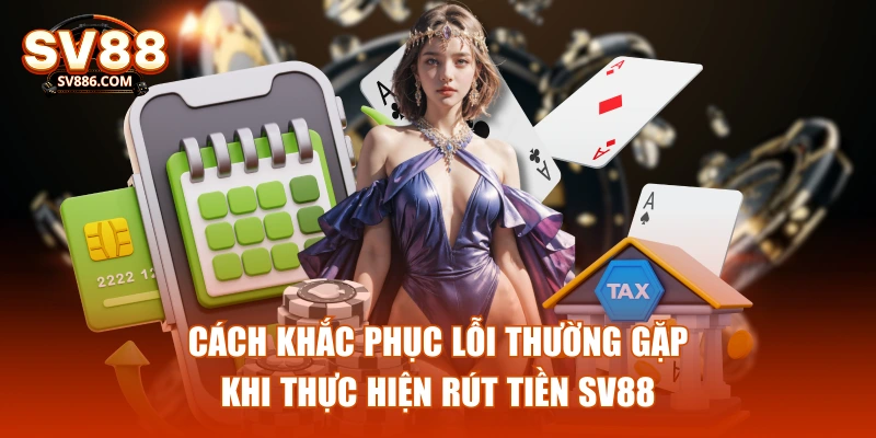 Cách khắc phục lỗi thường gặp khi thực hiện rút tiền SV88